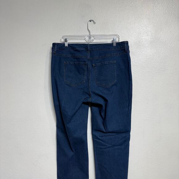 Terra & Sky Blue Straight Leg Jeans Sz 14W - Picture 7 of 11